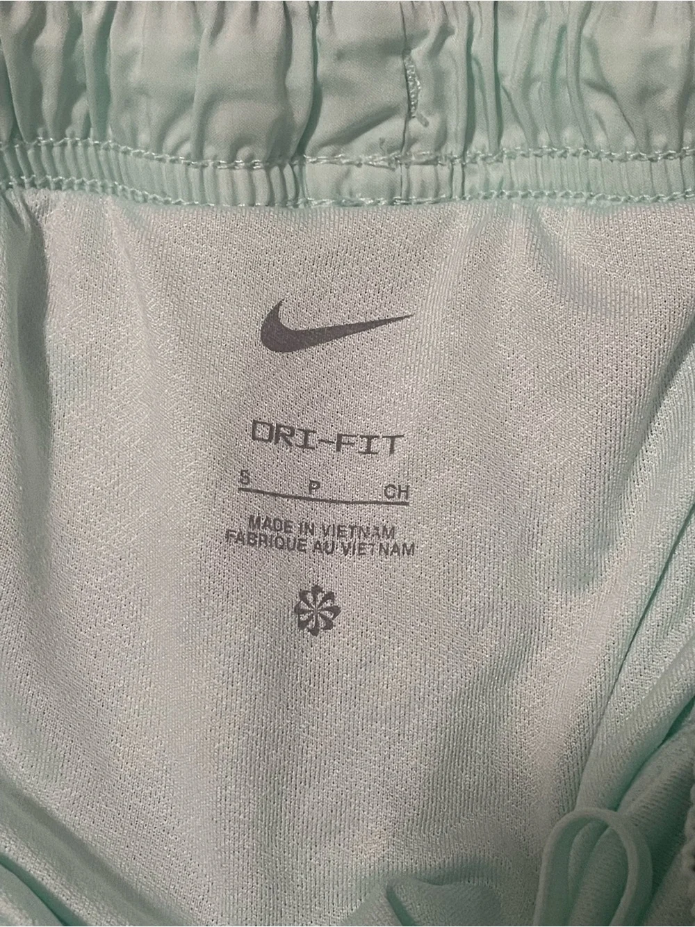Nike Mint and Teal Marble-Print Athletic Shorts